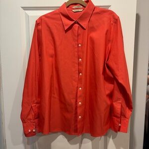 Orange shirt- wrinkle resistant